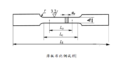 矩形橫截面拉伸試樣的形狀